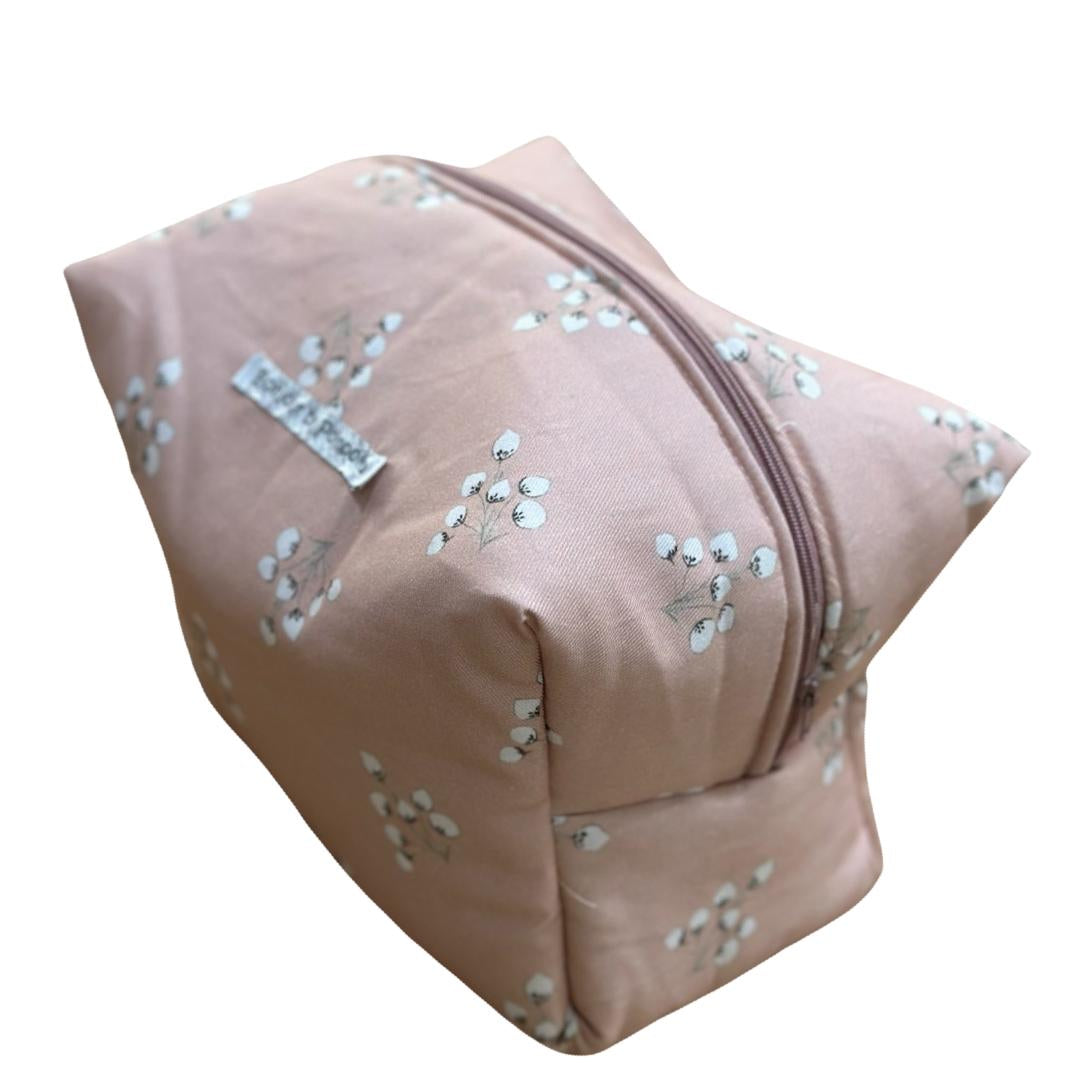 Neceser Flor de Algodón Rosa