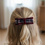 Lazo Kensington con terciopelo burdeos