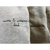 Sudadera Papá Personalizada Gris