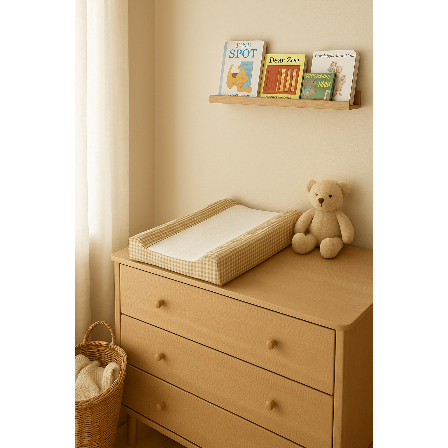 Funda Cambiador Vichy Camel