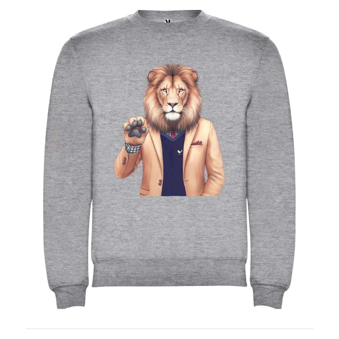 Sudadera León Papá Gris