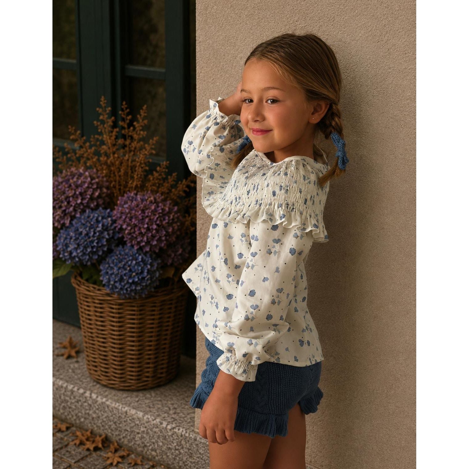 Blusa Blue Garden