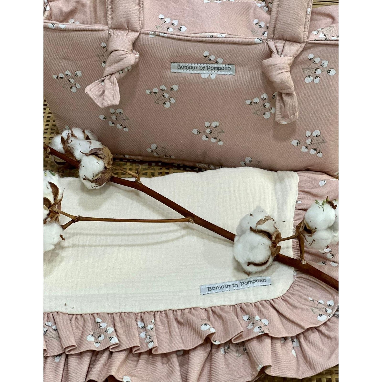 Mini Flor de Algodón Rosa