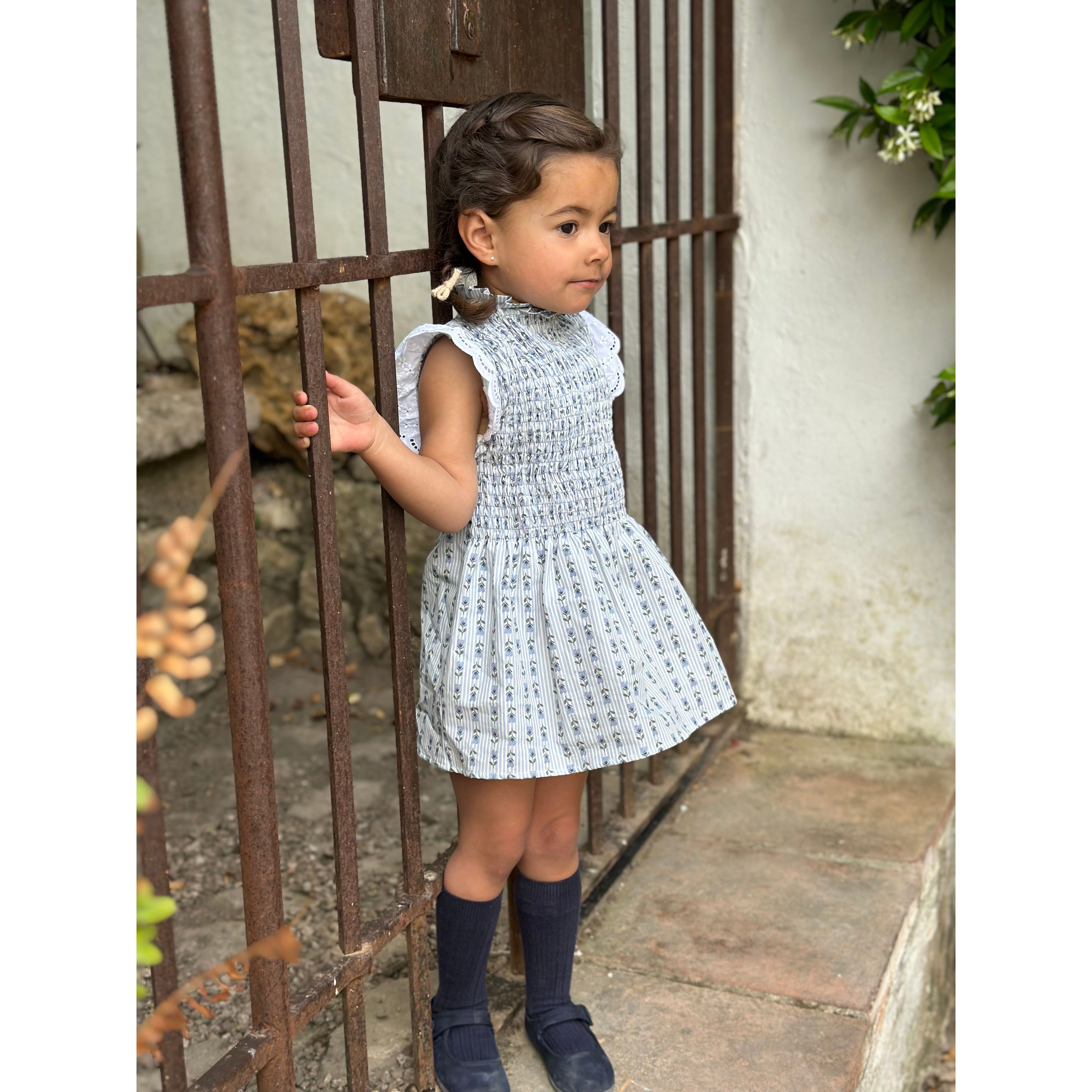 Vestido Petal Blue