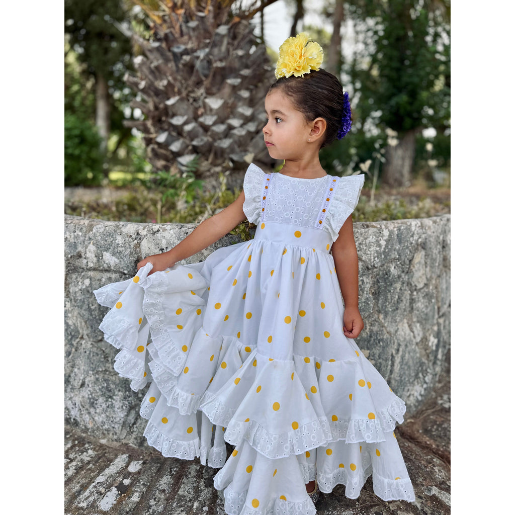 Traje de Flamenca Bordado Lunares