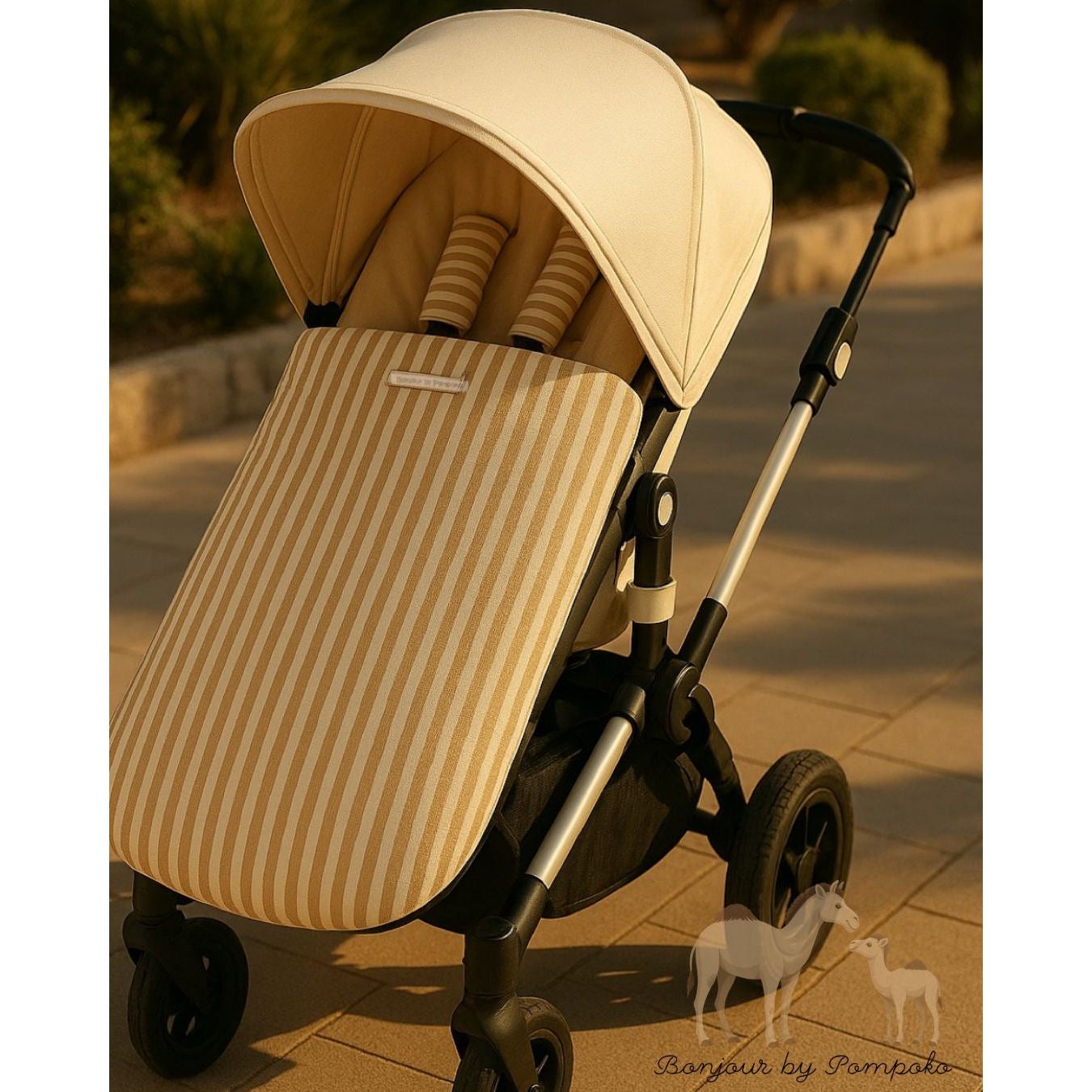 Saco Silla Invierno Camel Stripes