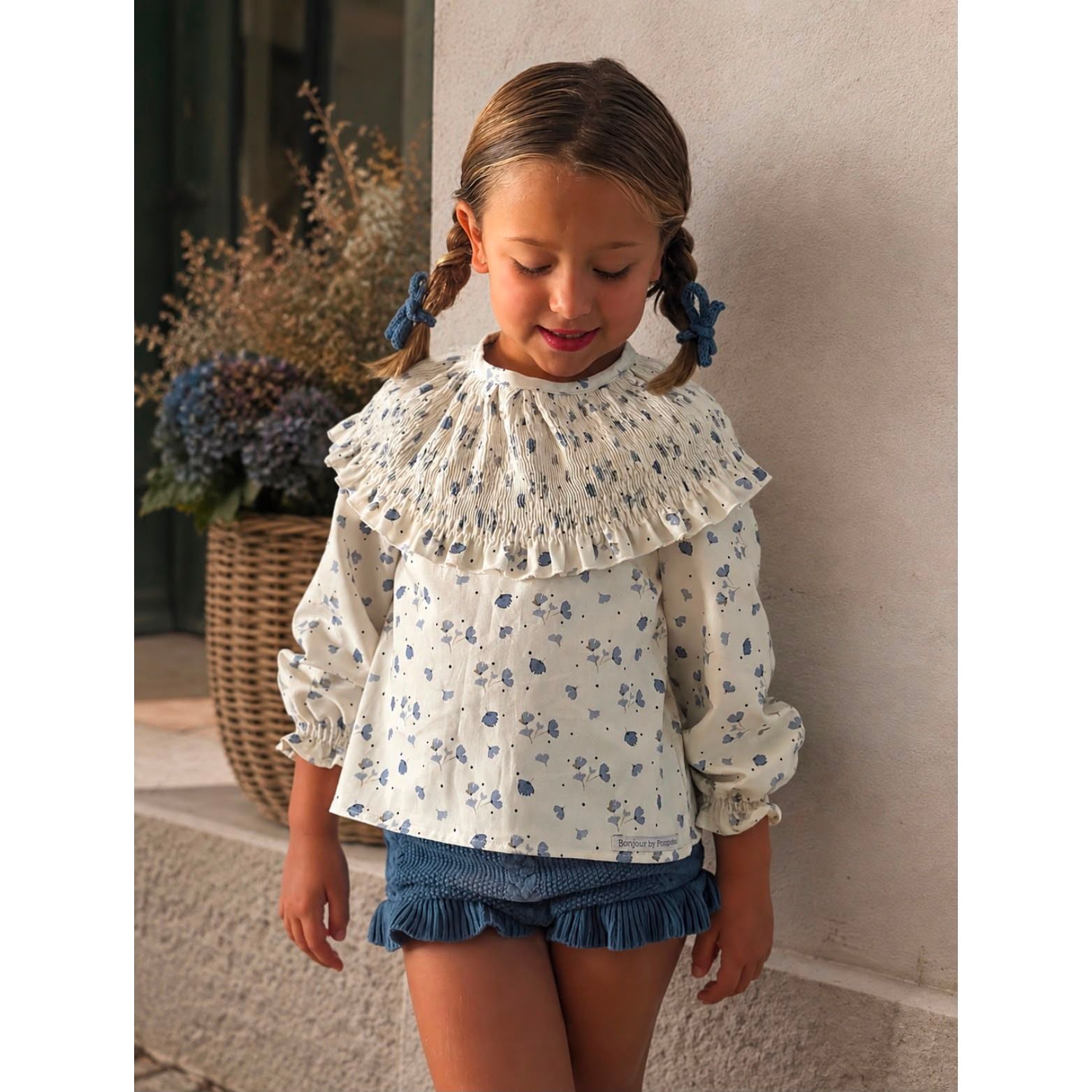 Blusa Blue Garden