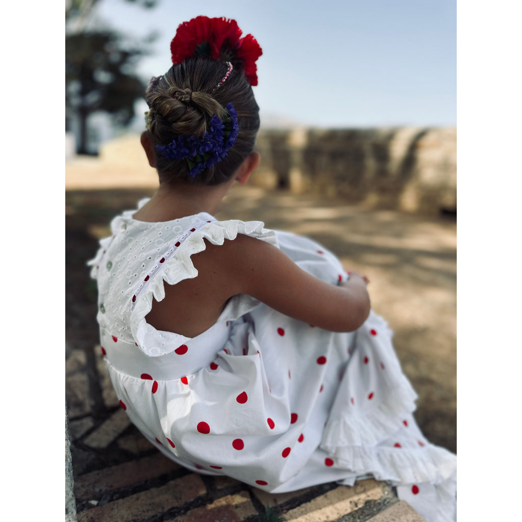 Traje de Flamenca Bordado Lunares