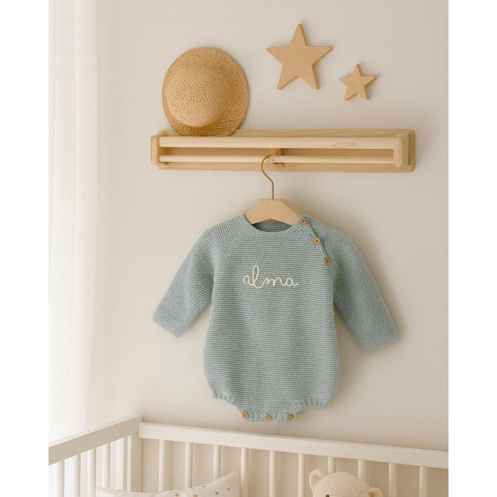 Pelele Punto Bordado Verde