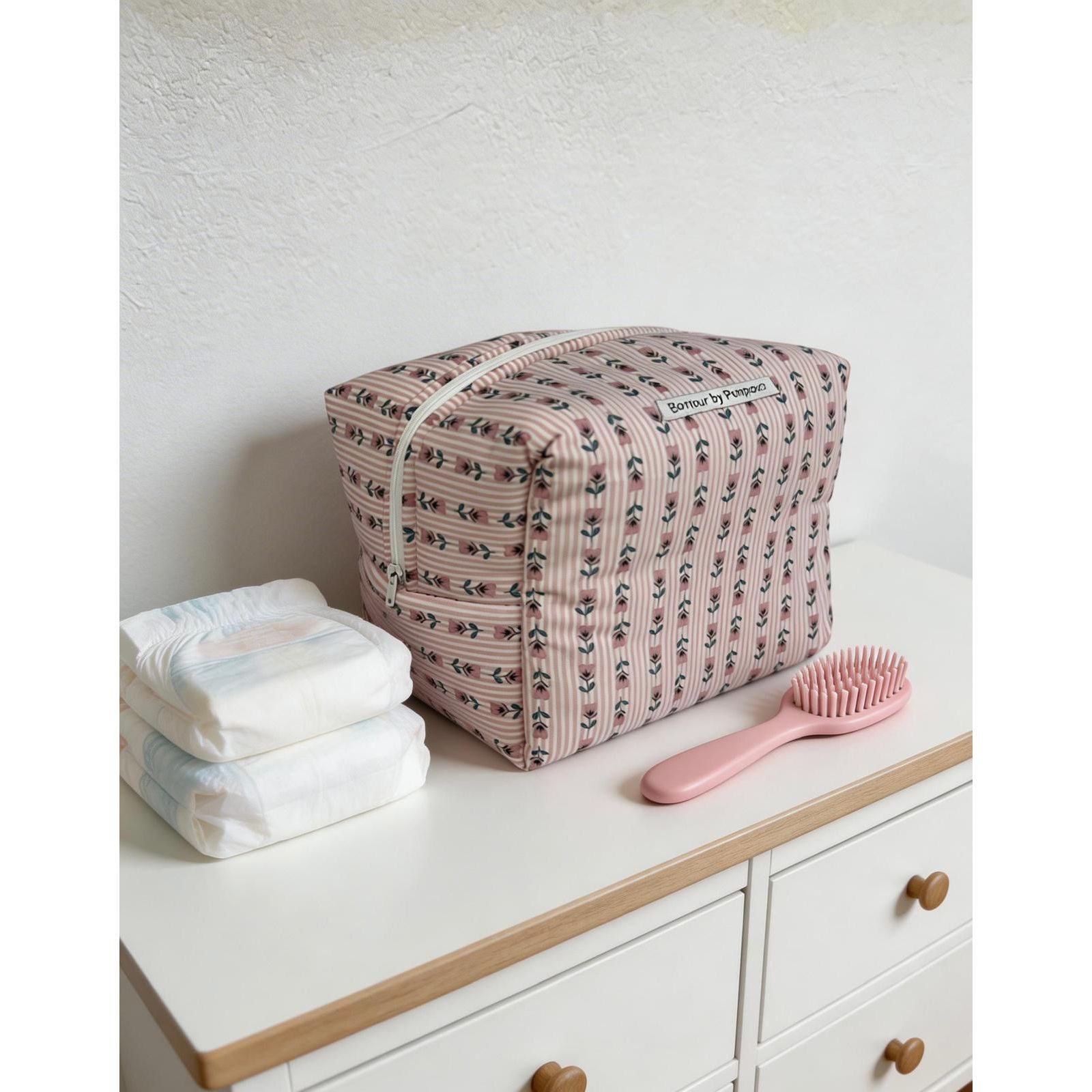 Neceser Petal Stripe Pink