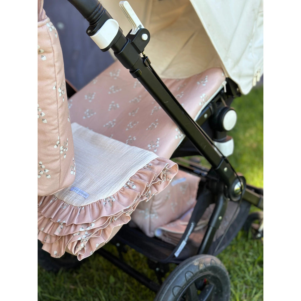 Muselina Flor de Algodón Rosa