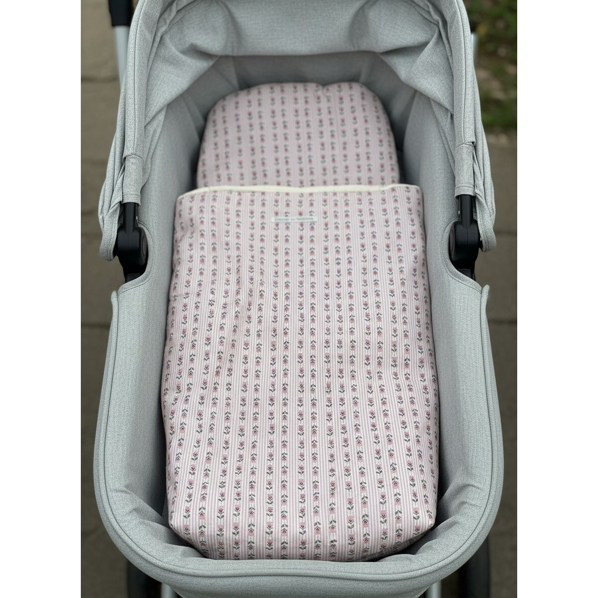 Saco Capazo Entretiempo Petal Stripe Pink