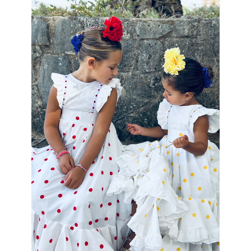 Traje de Flamenca Bordado Lunares