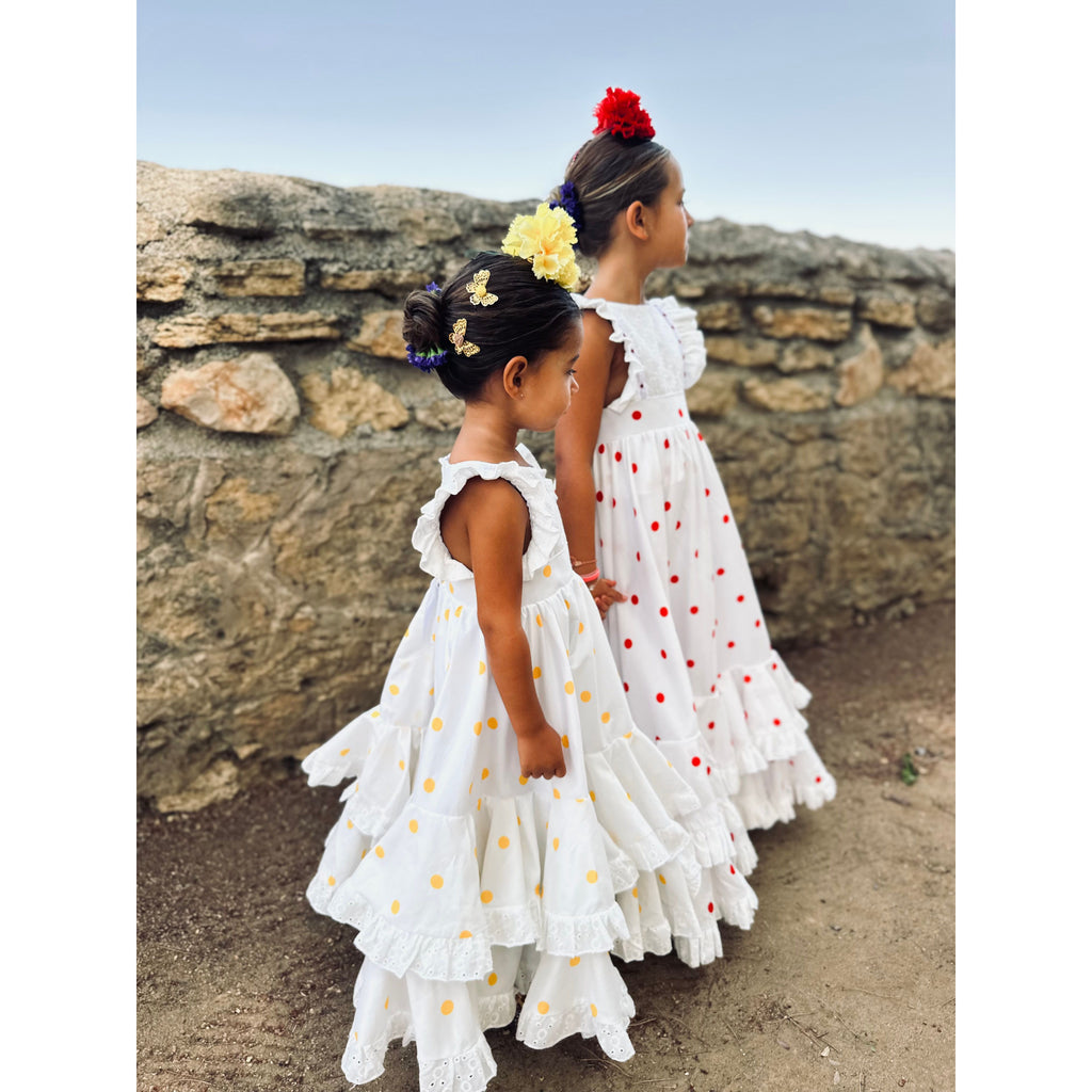 Traje de Flamenca Bordado Lunares