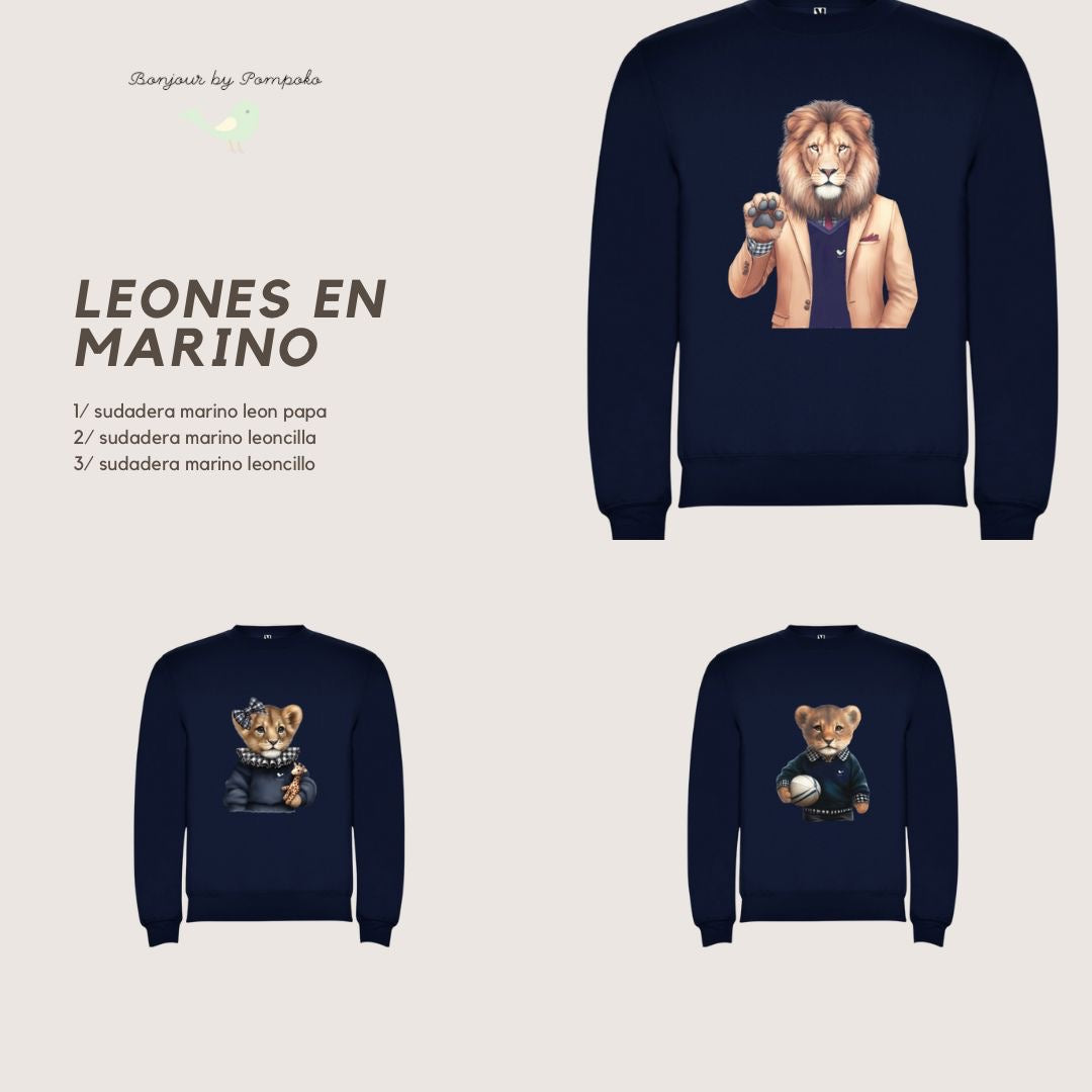 Sudadera León Papá Marino