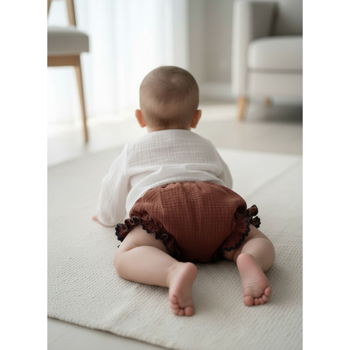 Cubrepañal Castaña