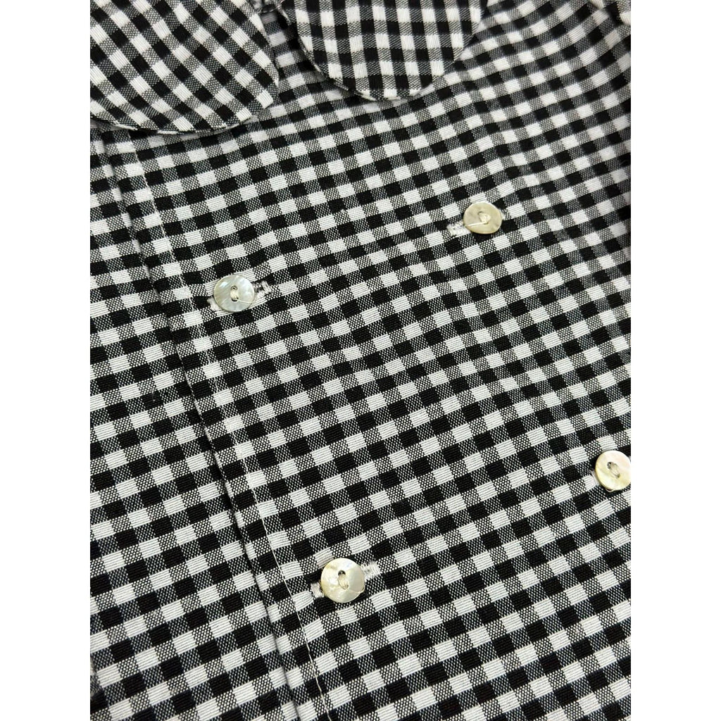 Blusa Cruzada Vichy negro