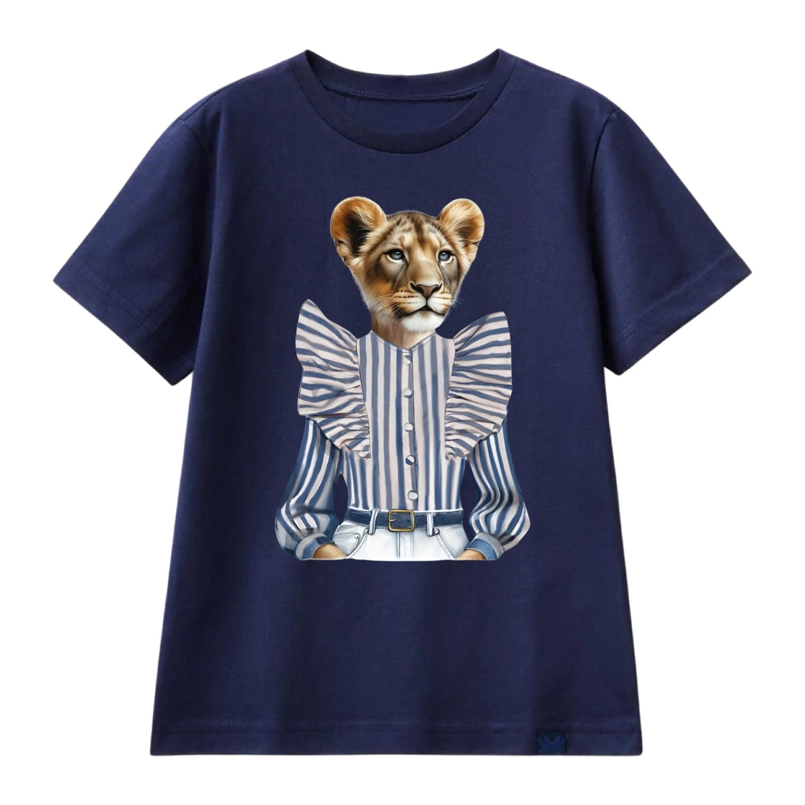 Camiseta Mamá Leona Marino