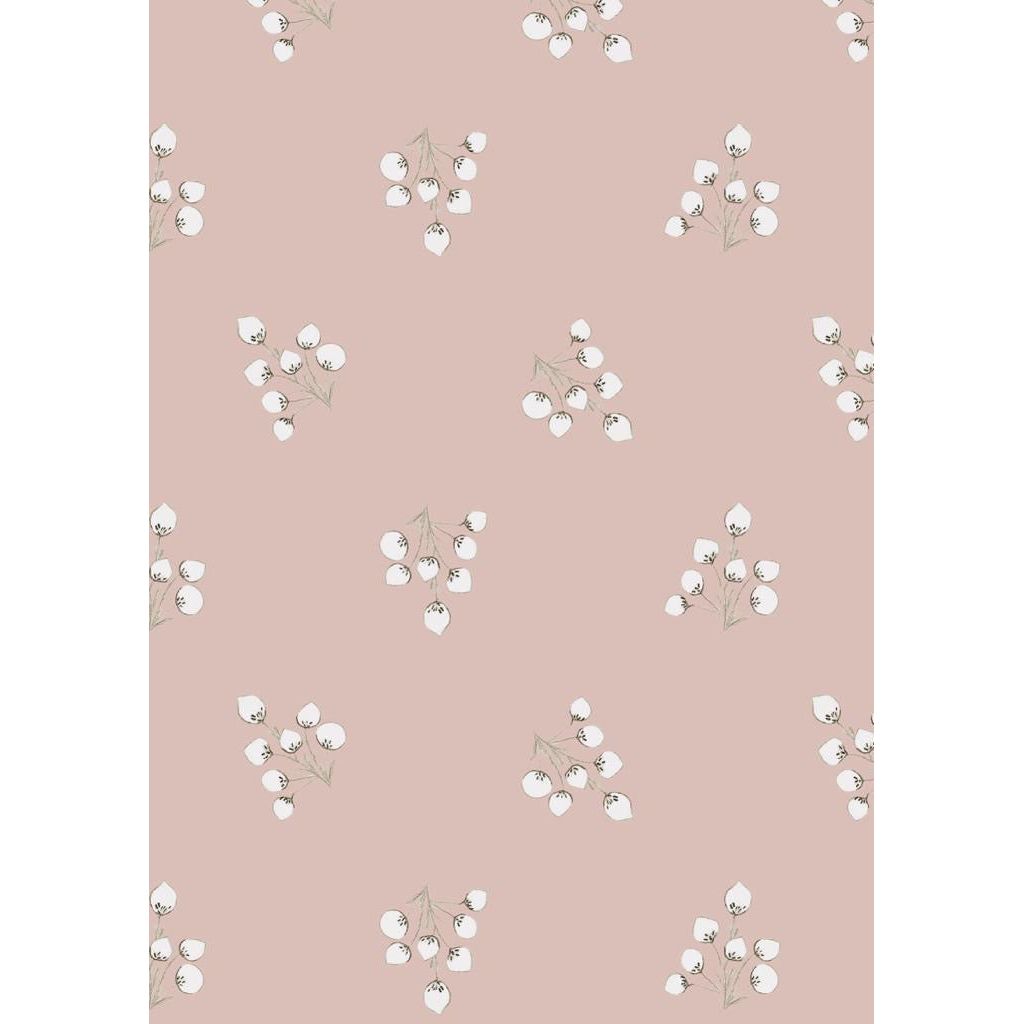 Muselina Flor de Algodón Rosa