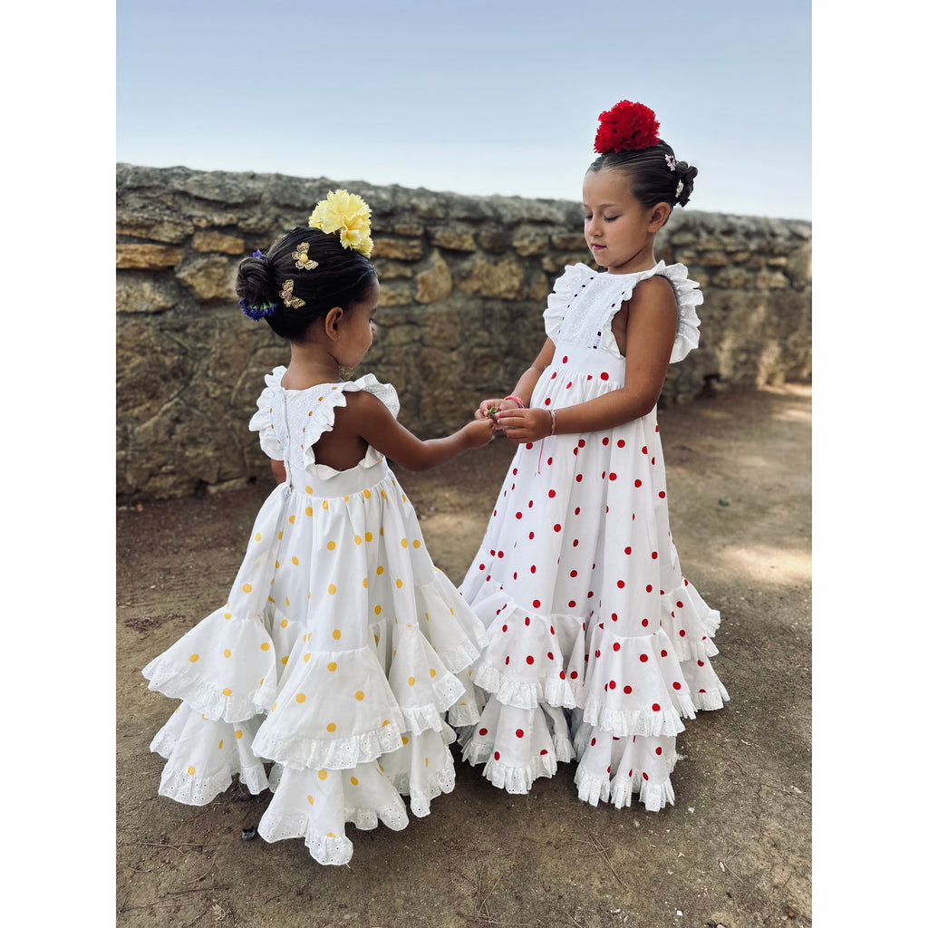 Traje de Flamenca Bordado Lunares