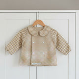 Blusa Cruzada Vichy camel