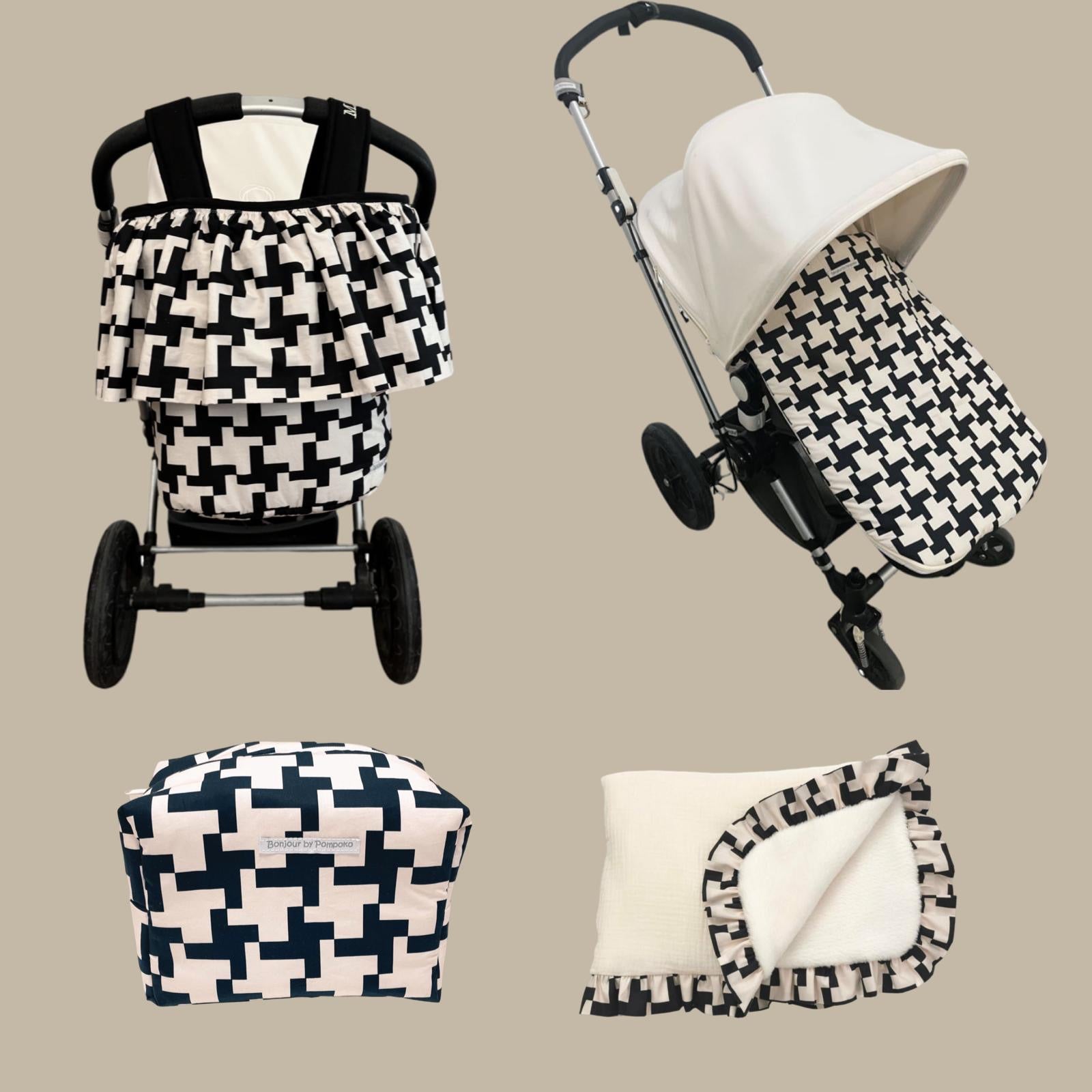 Manta Arrullo Polar Filito Volante Pata de Gallo