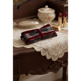 Lazo Kensington con terciopelo burdeos