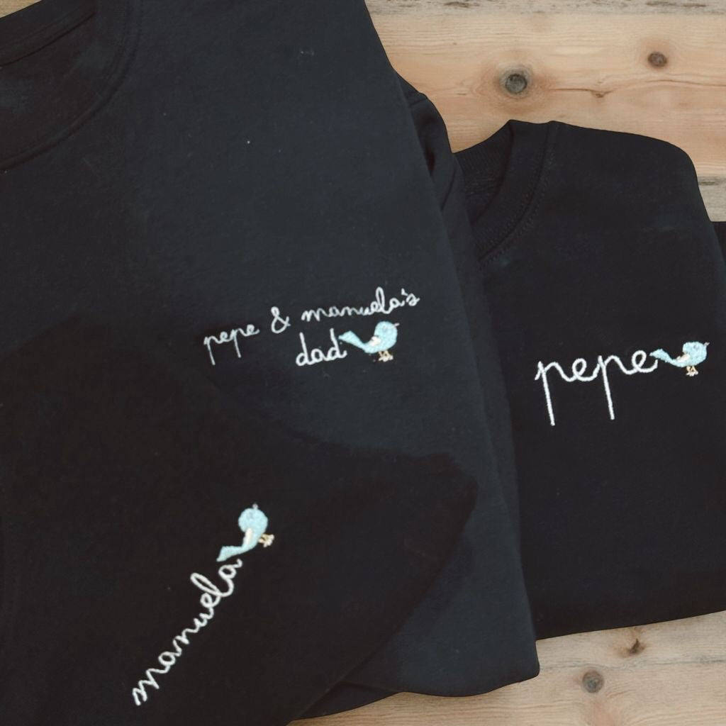 Sudadera Nombre Niño Azul