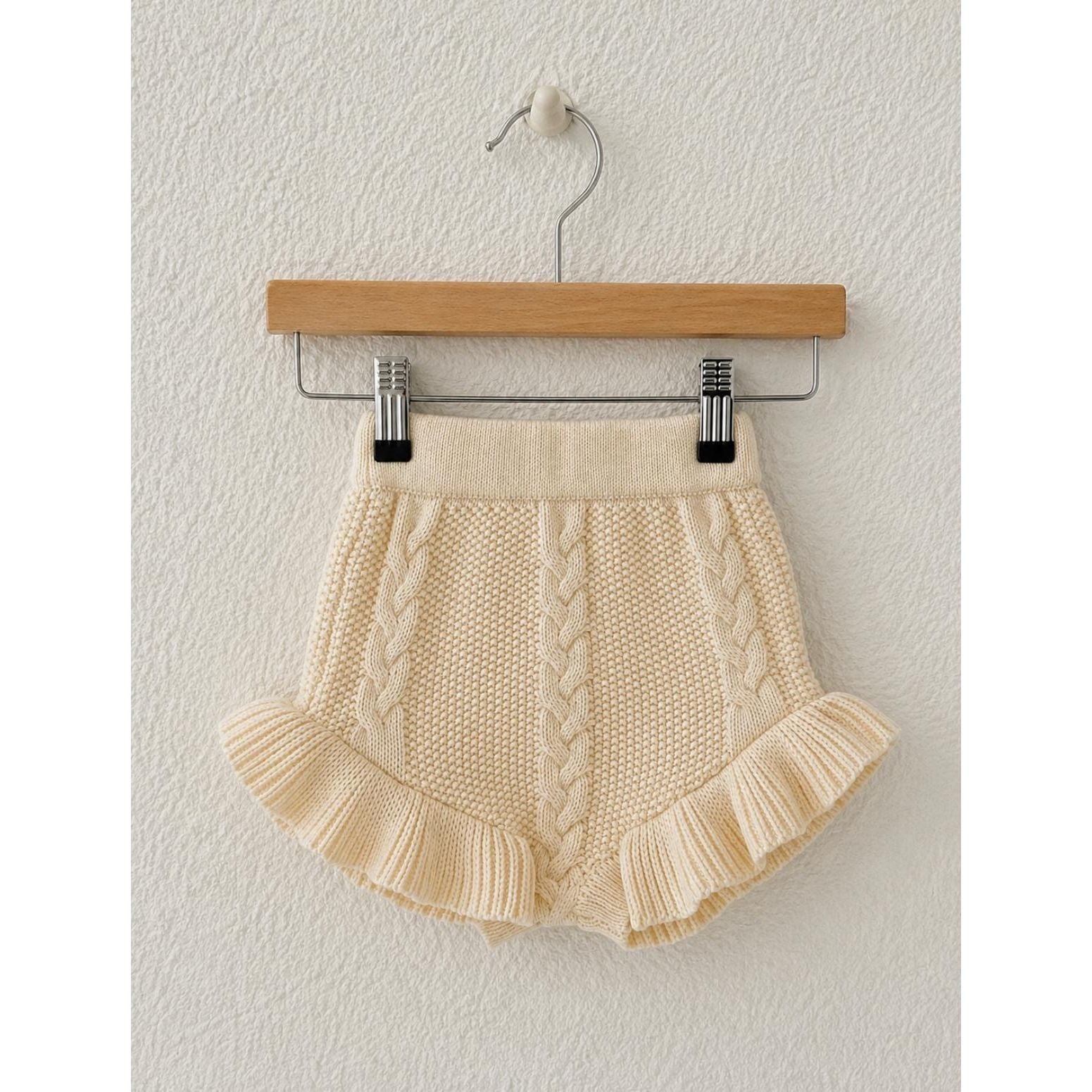 Shorts de punto Crudo