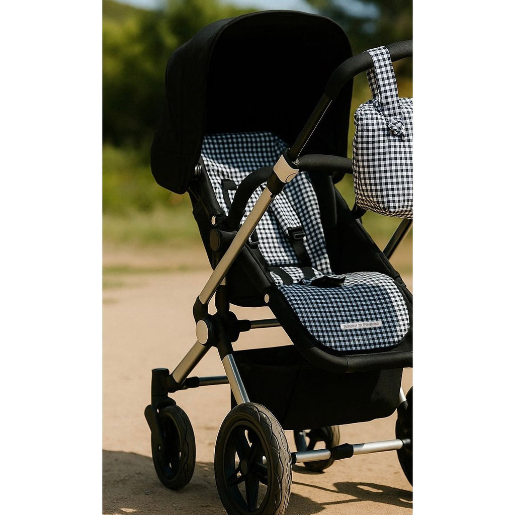 Colchoneta Universal Vichy Negro