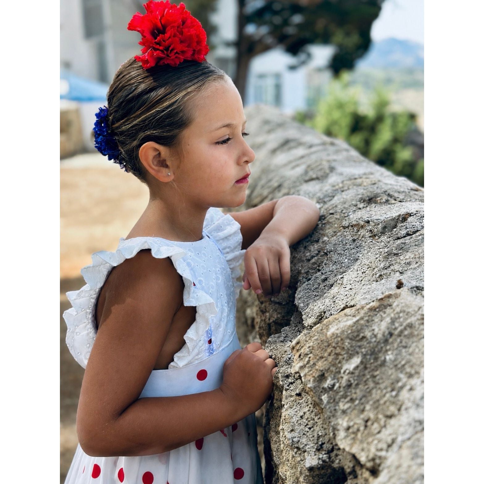 Traje de Flamenca Bordado Lunares