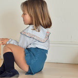 Shorts de punto Azul Brisa