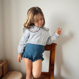Shorts de punto Azul Brisa