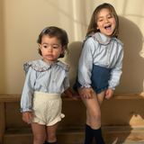 Shorts de punto Azul Brisa