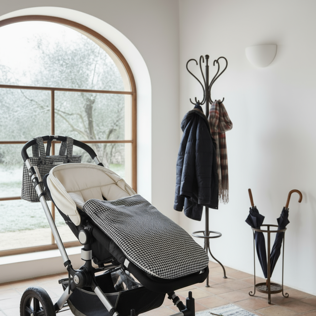 Saco Silla Vichy Negro de Invierno