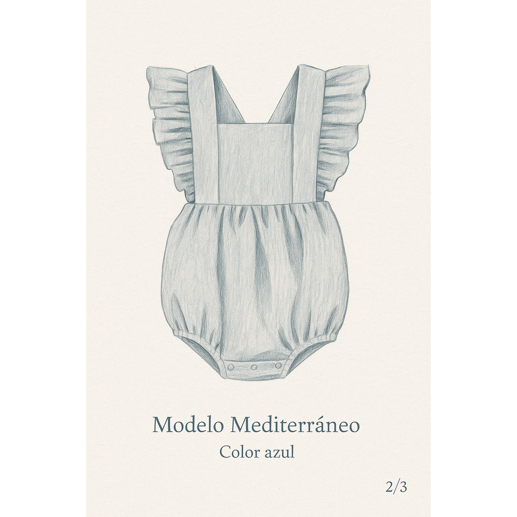 Pelele Mediterráneo Azul