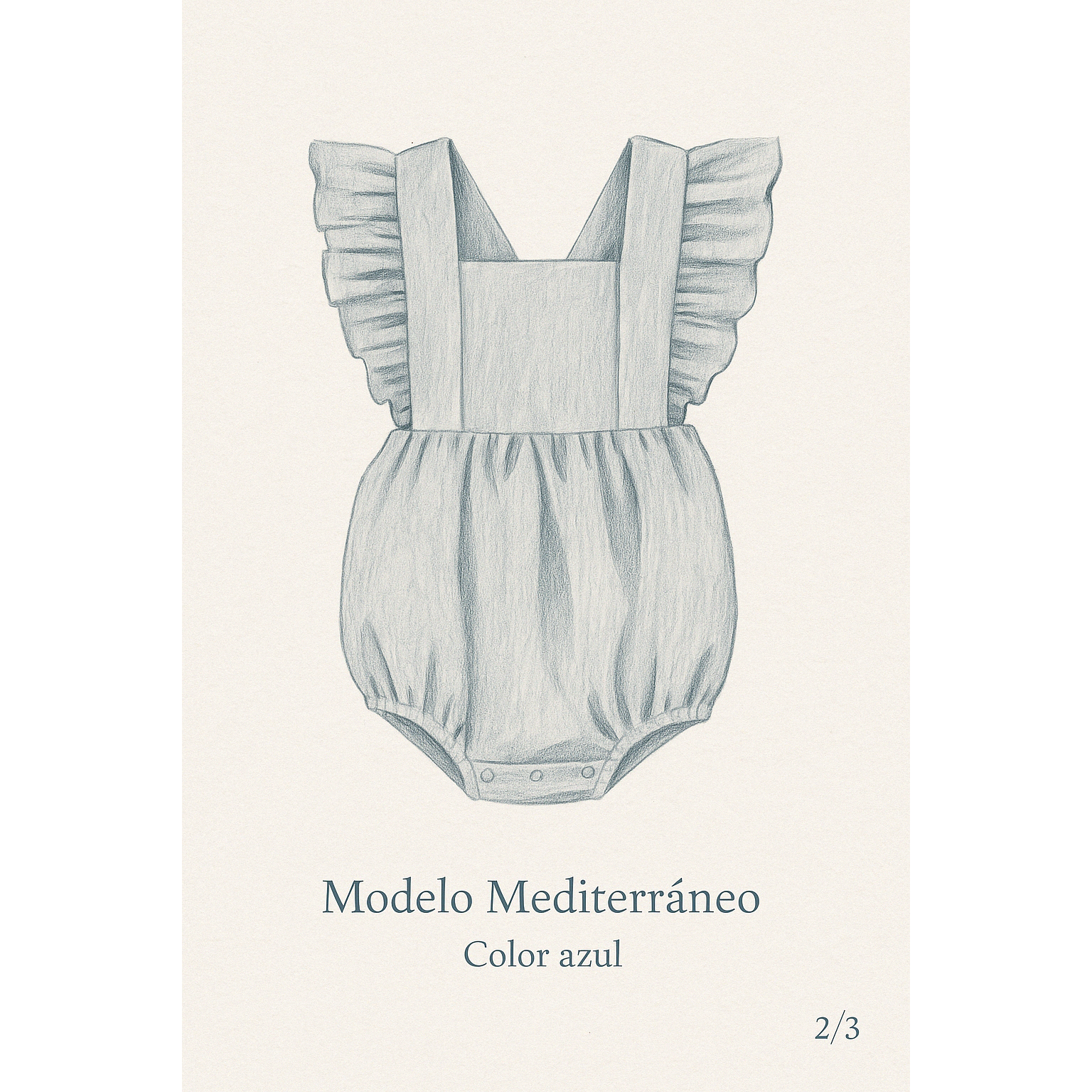 Pelele Mediterráneo Azul