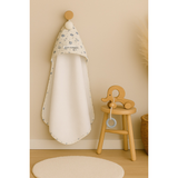 Toalla Pompón Flor Japón Acero