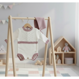 Pelele Punto Calado Rosa