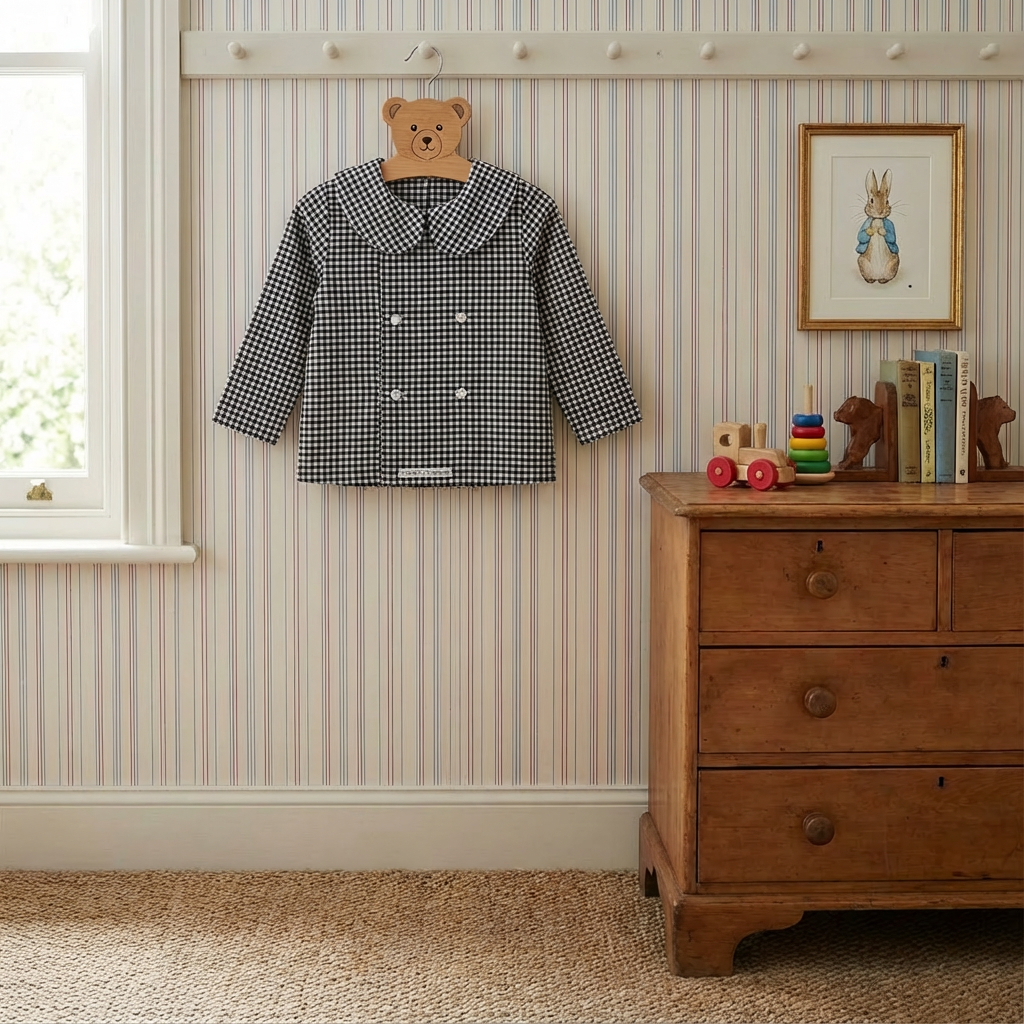 Blusa Cruzada Vichy negro