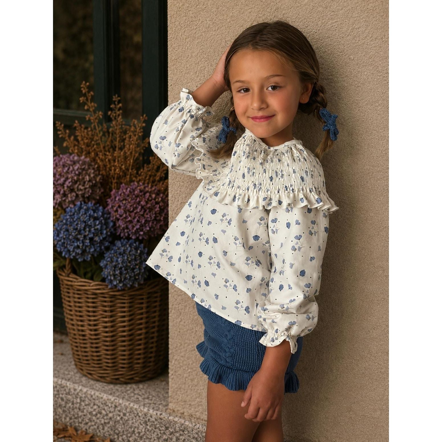Blusa Blue Garden