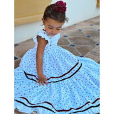 Traje de Flamenca Niña bordado