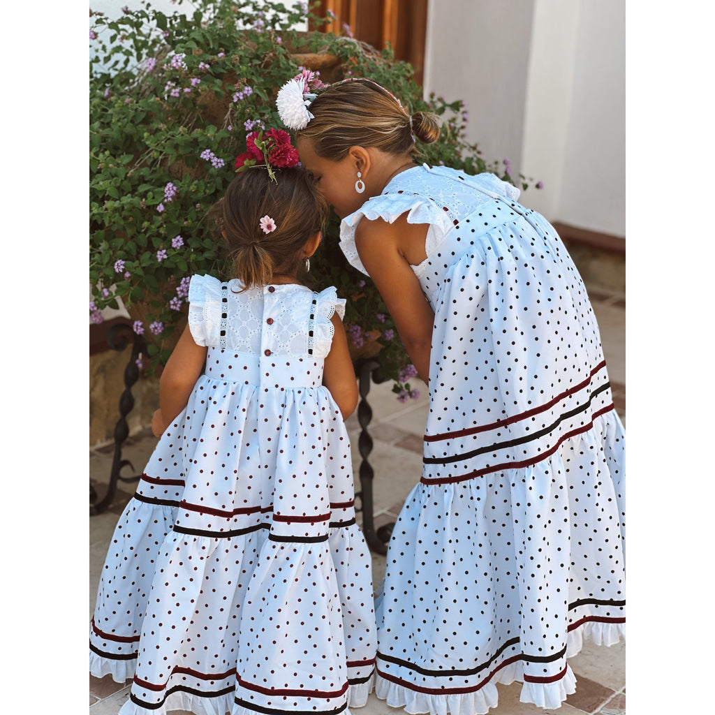 Traje de Flamenca Niña bordado
