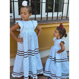 Traje de Flamenca Niña bordado