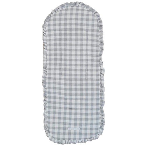 Colchoneta Universal Volante Vichy Gris Plus