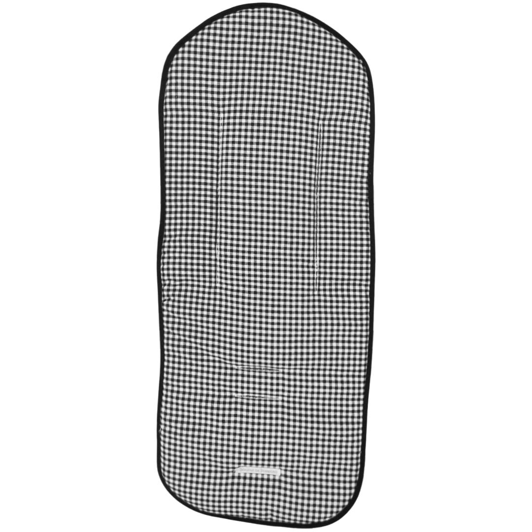 Colchoneta Universal Vichy Negro