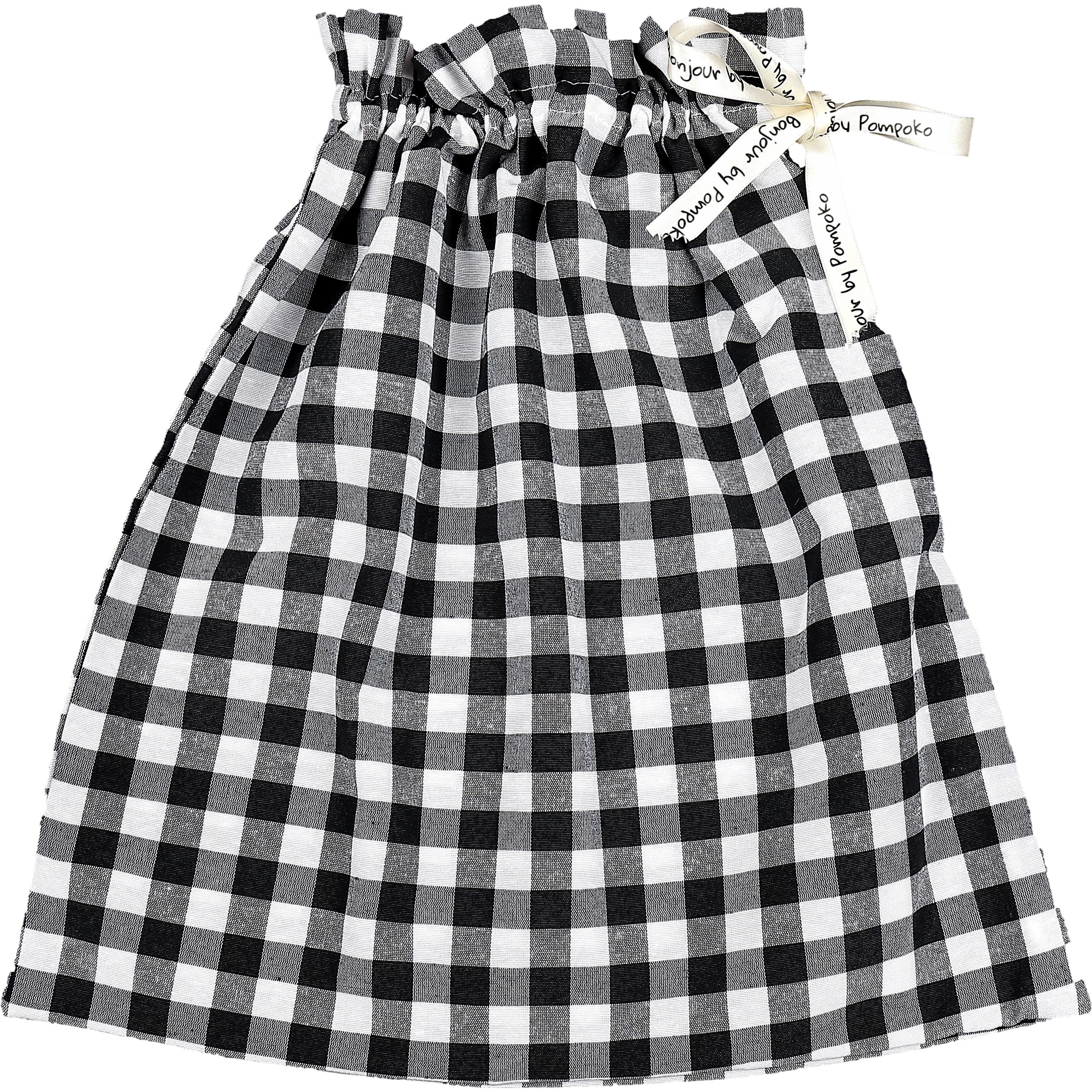 Light Gray Bolsa Guardatodo Vichy Negro Plus