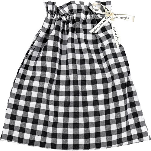 Light Gray Bolsa Guardatodo Vichy Negro Plus