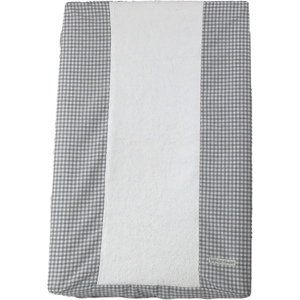 Light Gray Funda Cambiador Vichy Gris
