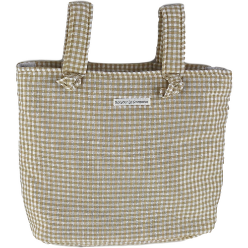 Rosy Brown Maxi Vichy Camel